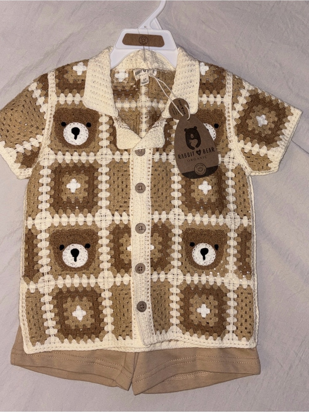 Kids Rabbit + Bear Organic 2-Piece Outfit